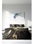 Çift Kişilik Lastikli Çarşaflı Pamuk Saten Black Design Nevresim Takımı 1