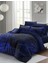 Çift Kişilik Sık Dokuma Pamuk Saten 3D Özel Tasarım Blue Nıght Nevresim Takımı 1