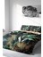 Çift Kişilik Lastikli Çarşaflı Pamuk Saten Floral Watercolor Nevresim Takımı 2