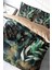 Çift Kişilik Lastikli Çarşaflı Pamuk Saten Floral Watercolor Nevresim Takımı 3