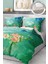 Pamuk Saten Lastikli Çarşaf Deluxe Çift Kişilik 3D Flowers Nevresim Takımı 2