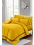 Çift Kişilik Özel Dokuma Luxury Pamuk Saten Sarı Nevresim Takımı 1