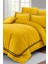 Çift Kişilik Özel Dokuma Luxury Pamuk Saten Sarı Nevresim Takımı 2