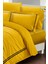 Çift Kişilik Özel Dokuma Luxury Pamuk Saten Sarı Nevresim Takımı 3