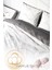 Çift Kişilik Nevresim Seti Sık Dokuma Pamuk Saten 3D Özel Tasarım Lux Marble (Çarşafsızdır) Nevresim Takımı 4