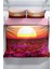 Sunset 3D Pamuk Saten Çift Kişilik Nevresim Seti Nevresim Takımı 3