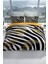 Zebra Feather 3D Pamuk Saten Çift Kişilik Nevresim Seti Nevresim Takımı 2