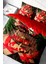 Yılbaşı Merry Christmas Çift Kişilik 3D Pamuk Saten Gift Nevresim Takımı 1