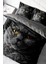 Çift Kişilik Sık Dokuma Pamuk Saten 3D Özel Tasarım Serious Cat Naturel Nevresim Takımı 3