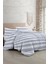 Soft Strip Luxury Çift Kişilik Pamuk Saten Nevresim Takımı 3