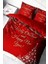 Yılbaşı Süsü Happy New Noel Pamuk Saten 3D Çift Kişilik Nevresim Takımı 3