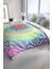 Rainbow 3D Pamuk Saten Çift Kişilik Nevresim Seti Nevresim Takımı 1