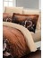 Çift Kişilik Lastikli Çarşaflı Pamuk Saten Copper Rose Nevresim Takımı 1