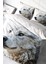 Lastikli Çarşaflı Pamuk Saten Çift Kişilik White Wolf Nevresim Takımı 1