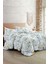 Lastikli Çarşaflı Pamuk Saten Çift Kişilik Spring Floral Luxury Nevresim Takımı 2