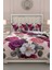 Lastikli Çarşaflı Pamuk Saten Çift Kişilik Flower Dream Nevresim Takımı 2