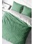 Doğal Pamuk Çift Kişilik 3D Digital Green Pattern Nevresim Takımı 1