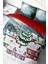 Yılbaşı Süsü Dream House Noel Pamuk Saten 3D Çift Kişilik Nevresim Takımı 3