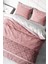 Çift Kişilik Lastikli Çarşaflı Pamuk Saten Pink Simurg Nevresim Takımı 3