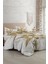 Çift Kişilik Lastikli Çarşaflı Pamuk Saten Retro Palm Luxury Nevresim Takımı 3