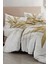 Çift Kişilik Lastikli Çarşaflı Pamuk Saten Retro Palm Luxury Nevresim Takımı 4