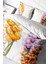 Lastikli Çarşaflı Pamuk Saten Çift Kişilik Orchid Nevresim Takımı 1