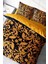 Doğal Pamuk Çift Kişilik 3D Digital Gold Floral Nevresim Takımı 1