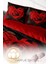 Doğal Pamuk Çift Kişilik 3D Digital Red Black Heart Nevresim Takımı 4