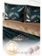 Doğal Pamuk Çift Kişilik 3D Digital Black Feather Nevresim Takımı 4