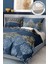 Pamuk Saten Lastikli Çarşaf Deluxe Çift Kişilik 3D Damask Nevresim Takımı 2