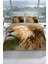 Lion 3D Pamuk Saten Çift Kişilik Nevresim Takımı 2