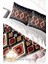 Doğal Pamuk Çift Kişilik 3D Digital Ethnic Geometric Nevresim Takımı 4