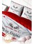 Yılbaşı Süsü Wıshing You Noel Pamuk Saten 3D Çift Kişilik Nevresim Takımı 4