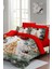 Yılbaşı % Doğal Pamuk Merry Christmas Çift Kişilik Pine Nevresim Takımı 1