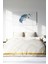Çift Kişilik Sık Dokuma Pamuk Saten 3D Özel Tasarım Marble White Modern Nevresim Takımı 3