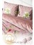 Çift Kişilik Sık Dokuma Pamuk Saten 3D Özel Tasarım Damask Rose Nevresim Takımı 4
