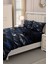 Çift Kişilik Lastikli Çarşaflı Pamuk Saten Blue Suite Nevresim Takımı 4