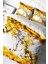 Doğal Pamuk Çift Kişilik 3D Digital Yellow Daisy Nevresim Takımı 1