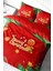 Yılbaşı Süsü Cookie Noel Pamuk Saten 3D Çift Kişilik Nevresim Takımı 3