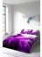 Doğal Pamuk Çift Kişilik 3D Digital Purp Nevresim Takımı 2