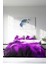 Doğal Pamuk Çift Kişilik 3D Digital Purp Nevresim Takımı 3
