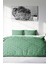 Lastikli Çarşaflı Pamuk Saten Çift Kişilik Green Pattern Nevresim Takımı 3