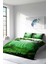 Çift Kişilik Sık Dokuma Pamuk Saten 3D Özel Tasarım Green Life Nevresim Takımı 2