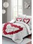 Çift Kişilik Sık Dokuma Pamuk Saten 3D Özel Tasarım Raspberry Heart Nevresim Takımı 1