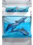 Dolphin3 3D Pamuk Saten Çift Kişilik Nevresim Seti Nevresim Takımı 3