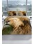 Lion 3D Pamuk Saten Çift Kişilik Nevresim Seti Nevresim Takımı 2