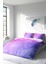 Çift Kişilik Lastikli Çarşaflı Pamuk Saten Violet Damask Nevresim Takımı 2