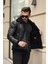 Erkek Napa Deri Içi Full Kürklü Slim Fit Mont & Ceket 2