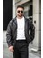 Oversize Rahat Kesim Siyah Deri Ceket 1