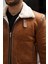 Erkek Napa Deri Içi Full Kürklü Slim Fit Mont & Ceket 3
